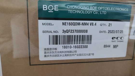 satın al BOE 16 inç Masaüstü LCD paneli NE160QDM-NM4 2560*1600Pixels 188ppi 1250CD/M2 3.3V dış mekan Yüksek parlaklıklı LCD paneli online manufacture