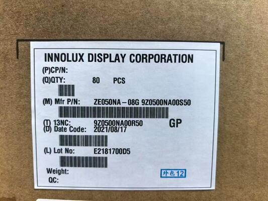 İyi bir fiyat. Innolux 5 İnç LCD Monitör ZE050NA-08G, 640*480 Piksel 159PPI ve Görüntülü Kapı Telefonu için 50PIN Konnektörlü çevrimiçi