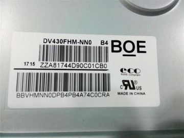 satın al BOE 43 Inç Büyük LCD Ekran 400CCD / M2 Parlaklık Bilgi Oyuncusu için online manufacture