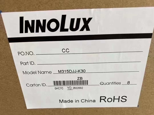 Innolux 31.5 inç Masaüstü Monitörü M315DJJ-K30 dizüstü LCD Ekranı 3840x2160Pixels 139PPI 51PIN 12V Voltaj Akışı