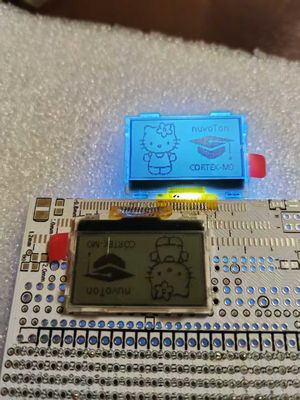 1.1 inç 12864 COG LCD Panel AIP31567A Sürücü N/A Parlaklık Siyah beyaz