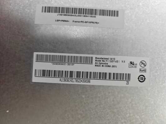 AUO 19 inç Masaüstü LCD Modülü, 1440x900 Piksel, 89PPI, 30 pin ​M190PW01 V.8 Laptop lcd paneli