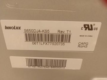 Innolux 65 Inch LED LCD TV Panel 3140 * 2160 Piksel 51P RGB Dikey Şerit
