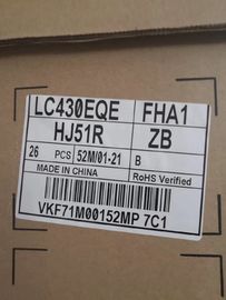 LC430EQE FHA1 LED TV Ekran Paneli, 3840 * 2160 Piksel LED Ekran TV Ekranları