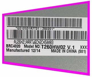 T260HW02 V1 Endüstriyel LCD Ekranı 26 Inch Boyutu 1920 * 1080 Piksel Çözünürlüğü