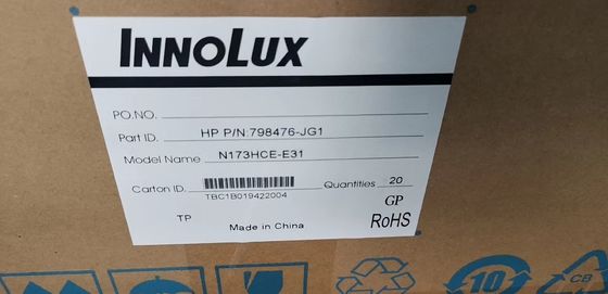 Kalite 300cd/m2 Parlaklık ve Yüksek Çözünürlüklü Ekran için 30 Pin Konektörlü 17.3 İnç Geniş Ekran LCD Monitör Fabrika