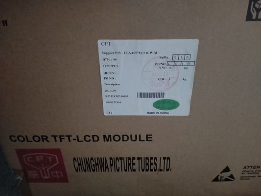 İyi bir fiyat. 5.7 inç Endüstriyel LCD Ekranı 40 Pin 139PPI CLAA057VC01CW NTSC CPT çevrimiçi